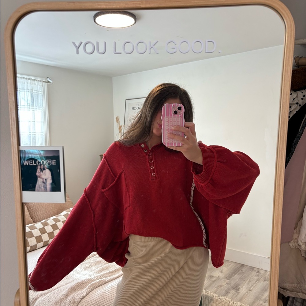 POL Red Sweater